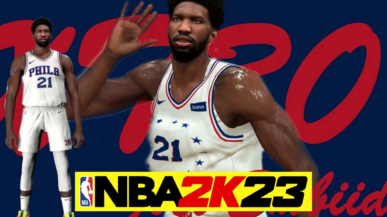 NBA 2K23 Joel Embiid Cyberface