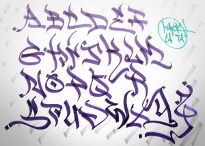 Tag-Graffiti-Alphabet-in-arabic-the-blue-picture-design
