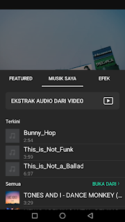 Cara edit video menambah musik pada video menggunakan aplikasi Inshot di Android