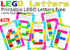 LEGO Letters Alphabet Printables Free