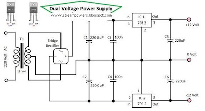 Simple Dual Voltage Power Supply 12 Volt