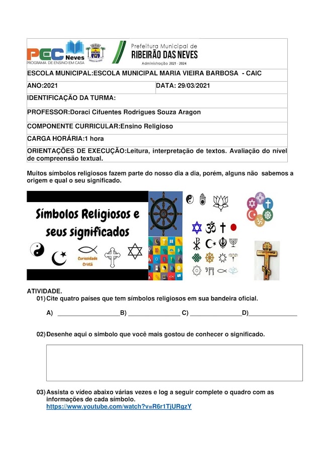 SÍMBOLOS RELIGIOSOS E SEUS SIGNIFICADOS!