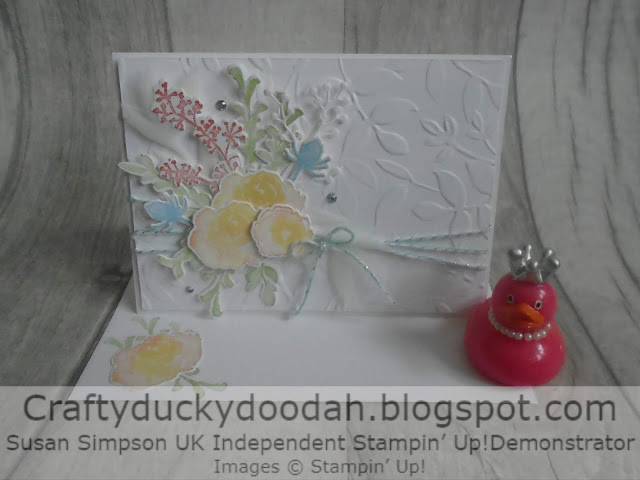 Craftyduckydoodah!, Stampin' Up! UK Independent  Demonstrator Susan Simpson, First Frost, Frosted Bouquet Fraemlits, Supplies available 24/7 from my online store, 