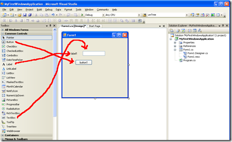 Add Controls in VS 2005