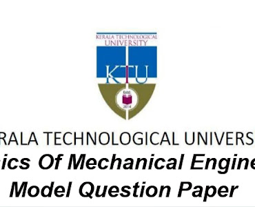 Basics Of Mechanical Engineering Model Question KTU