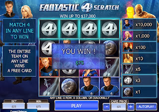 Fantastic Four Scratch Card