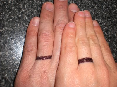 wedding ring tattoos for women