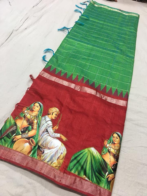 khadi Silk Work Sarees