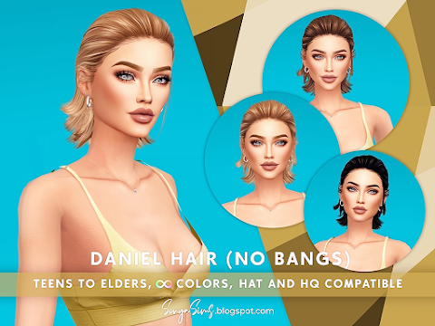 Daniel Hair for Females (No Bangs)