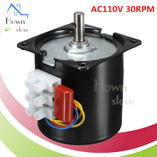 High Torque Slow Speed Reversible Synchronous Motor 30 RPM