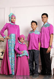 Model Baju Muslim Couple Family Modern Terbaru