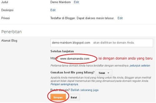 Cara Setting Domain di Intuit untuk Blogger