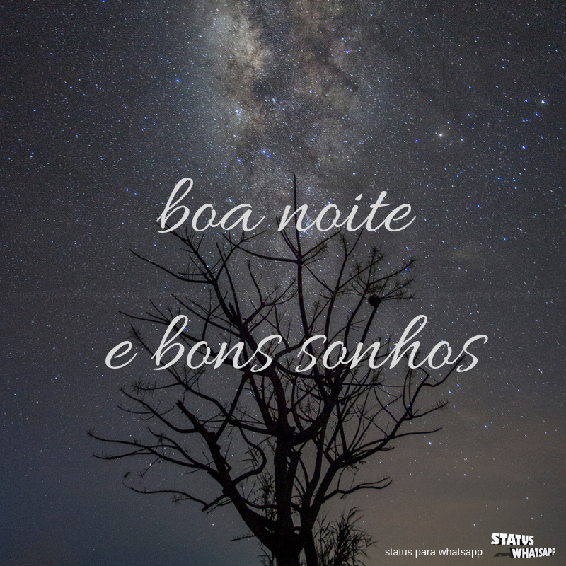 boa noite e bons sonhos