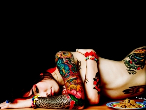 wallpaper tattoo girl