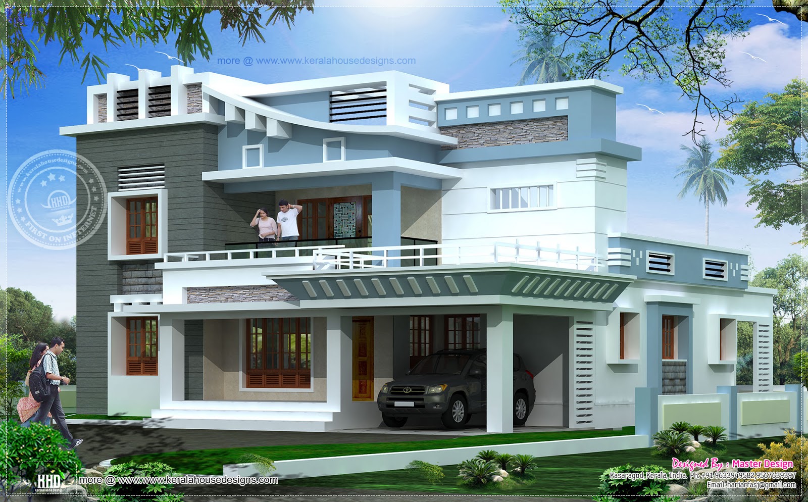 2547 Square feet exterior home elevation  House Design Plans