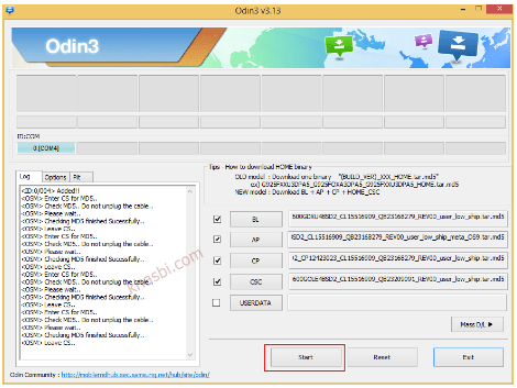 Menambahkan File Binary Samsung SM-J106B