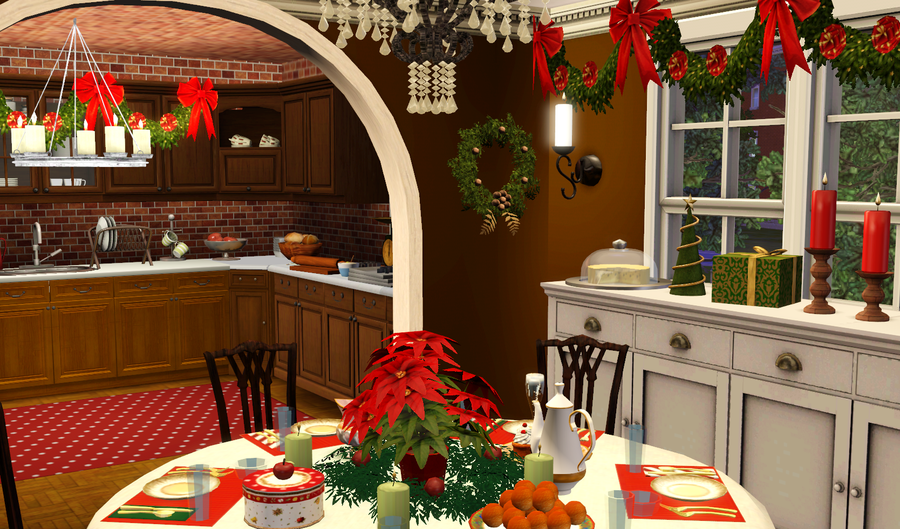My Sims  3  Blog Christmas  House by Kirsten
