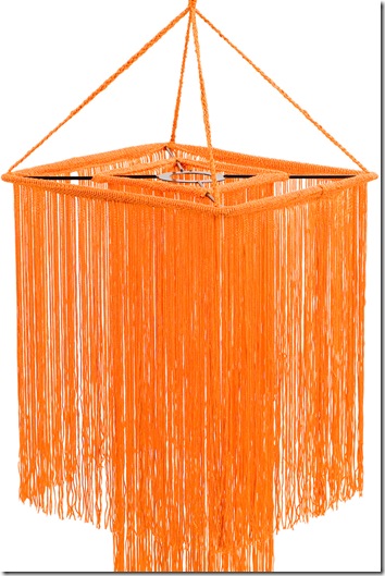 abat jour design orange