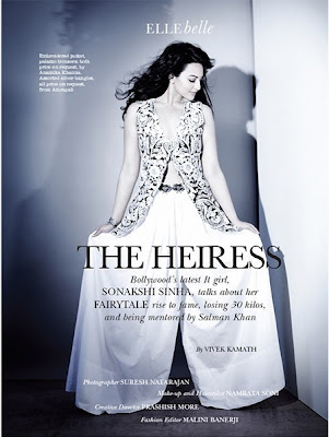 Hot Sonakshi Sinha Latest Black & White Snaps For Elle Magazine