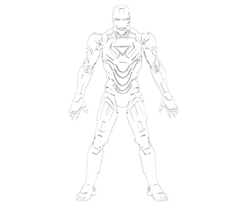 Printable Iron Man 2 Iron Man Super Hero Coloring Pages