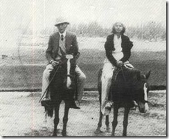 Horse-riding during a holiday