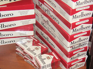 packs of cigarettes