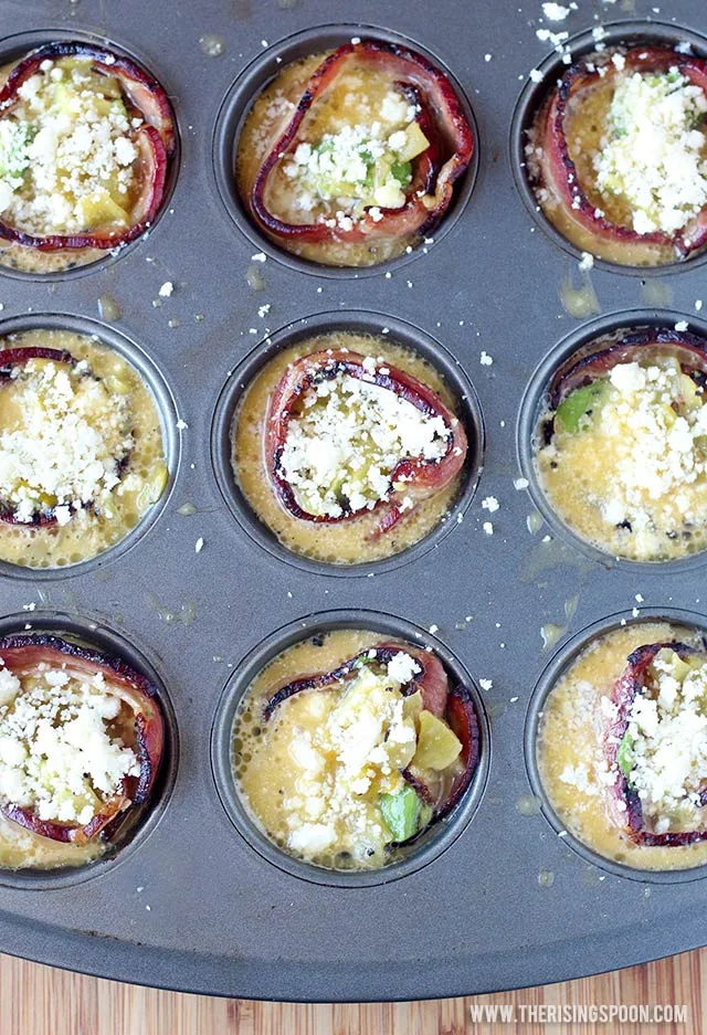 Prepping Tex-Mex Bacon & Egg Breakfast Muffins