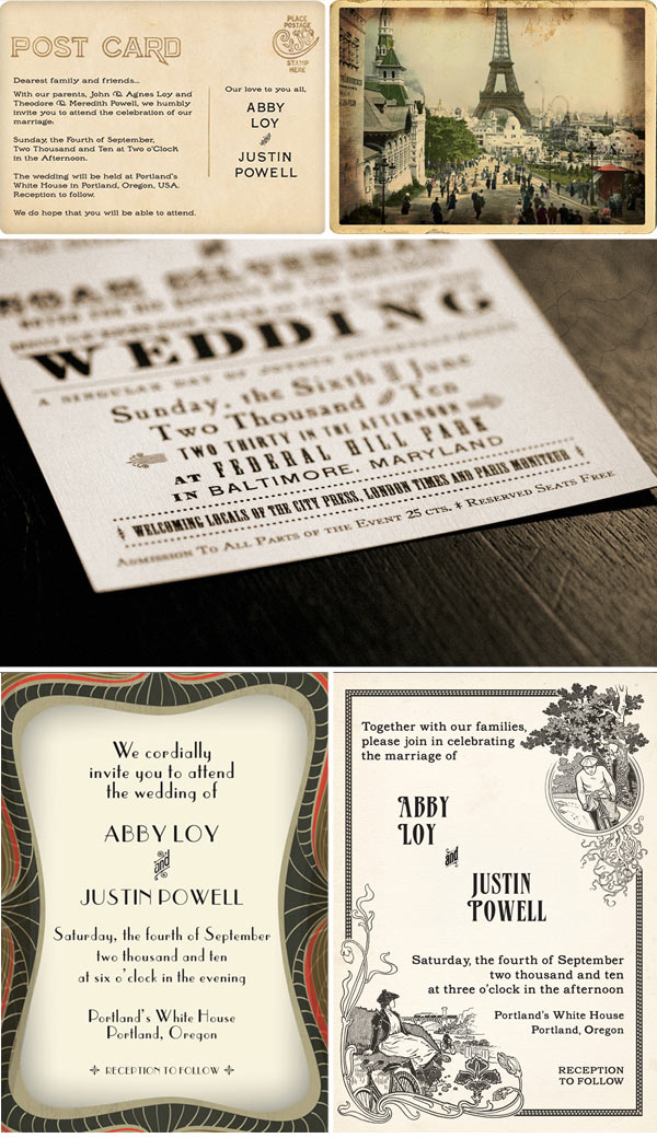 OLD VINTAGE WEDDING INVITATIONS – NEED WEDDING IDEA