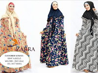 Model Baju Gamis Kain Sifon Motif Bunga