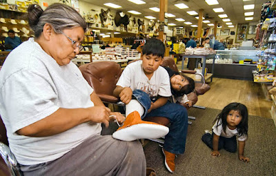 Shoe Repair Austin on Pair Of Moccasins For Her Grandson Austin Nelson 10 To Try On At The