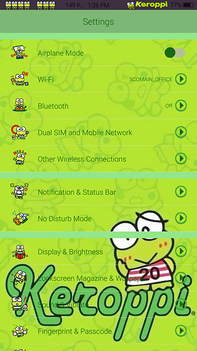 Oppo Theme Sanrio Keroppi Theme