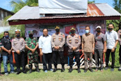 Kapolres Aceh Jaya Tinjau Pos Penyekatan Mobilisasi Hewan Ternak di Perbatasan