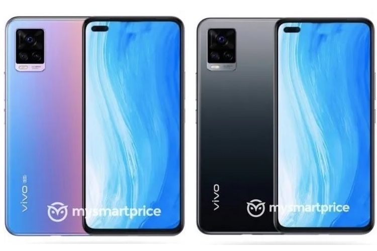 Vivo V20 Ponsel Android Dengan Kamera Depan Terbarik 44MP Eye Tracking + 44MP