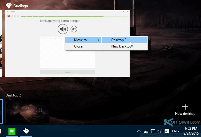 virtual desktop di windows 10