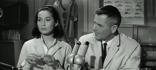 Nancy Kwan and Glenn Ford in Fate is the Hunter, 1964