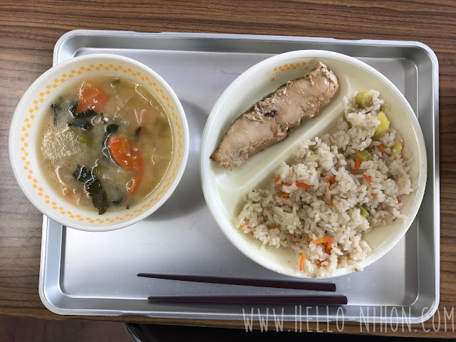 Japanese elementary school lunch