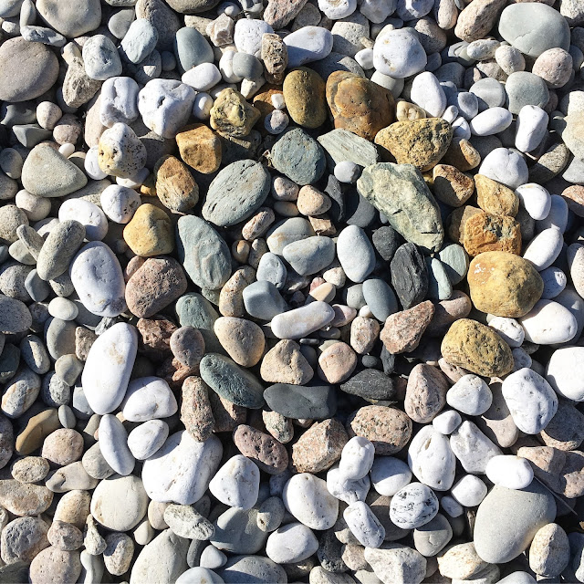 beach rocks, mandala