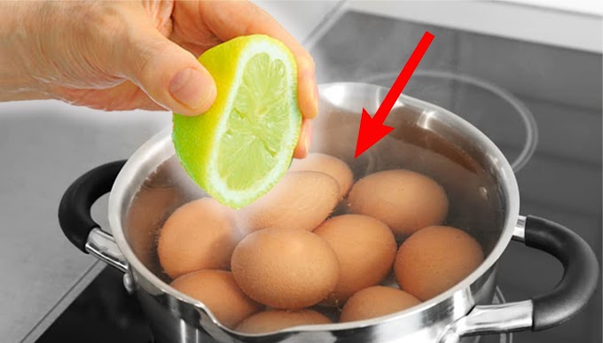 Coloca una rodaja de limón en el agua de la cocción de los huevos, el mejor truco