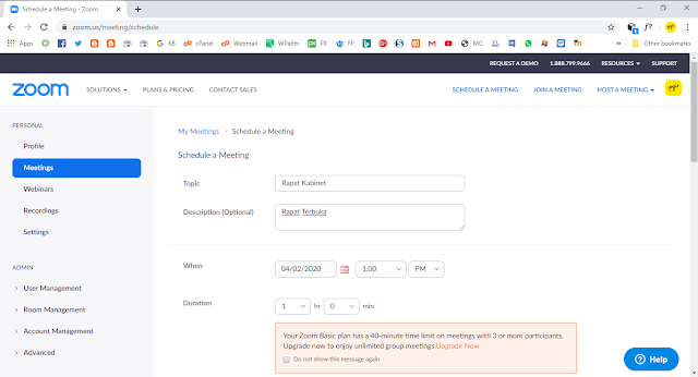 Cara Membuat Jadwal Meeting di Zoom (Schedule A Meeting)