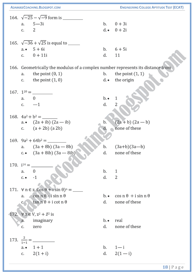 number-system-ecat-mathematics-mcqs-for-entry-test