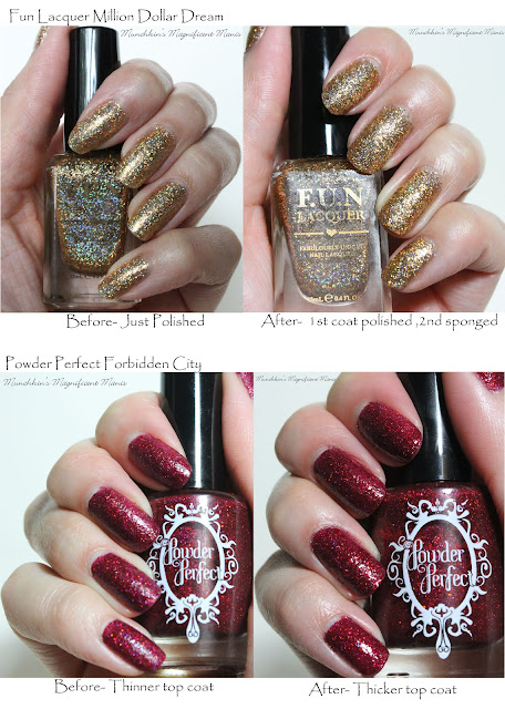 Fun Lacquer Million Dollar Dream and Powder Perfect Forbidden City