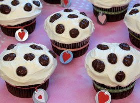 Dalmatian Chocolate Cupcake