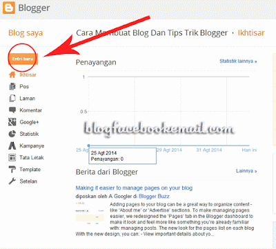 cara membuat blog di blogspot atau blogger