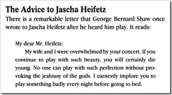 shaw to heifetz