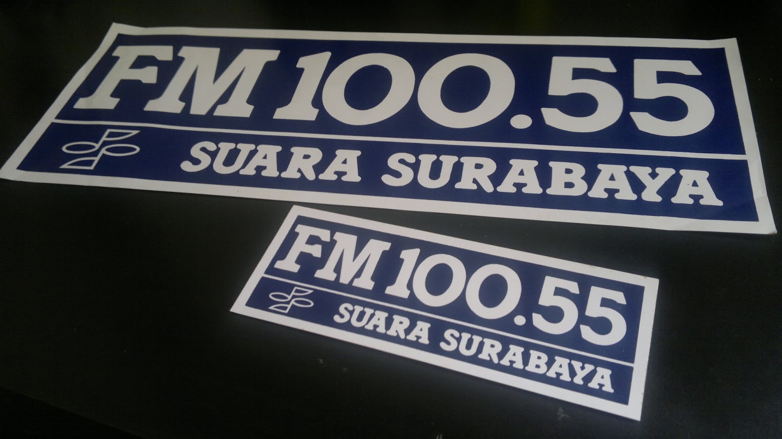 Radio Branding Materials: Sticker  Suara Surabaya 100 FM 