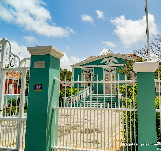 Casarão no Bairro de Scharloo em Willemstad, Curaçao