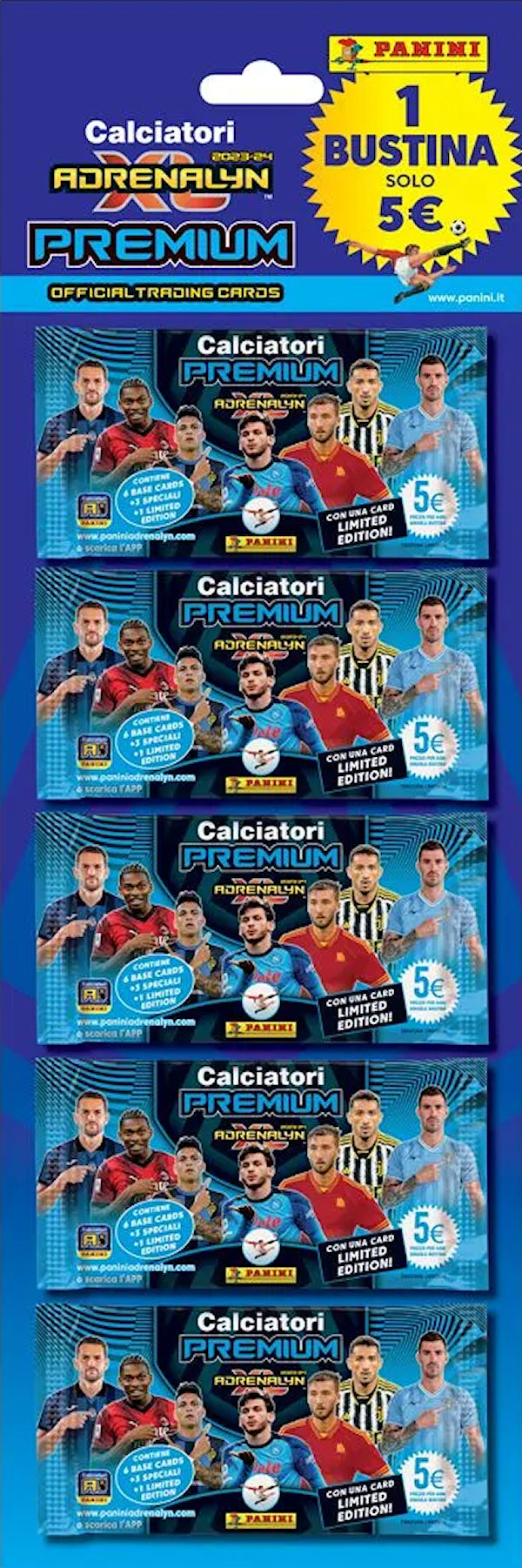 Football Cartophilic Info Exchange: Panini (Italy) - Calciatori Adrenalyn  XL 2023-24 (03) - Premium Multiset