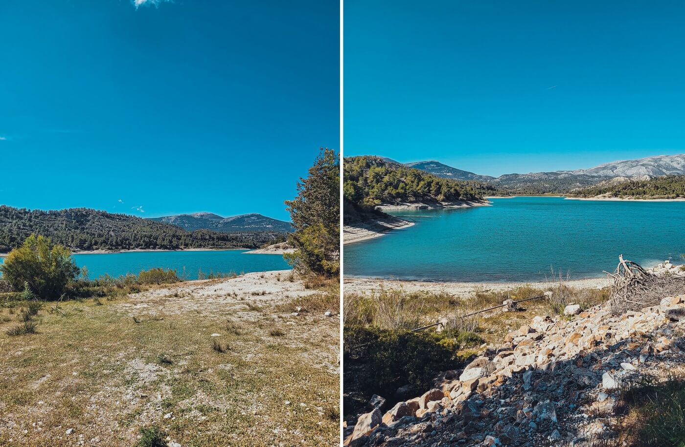 Jezioro Limni Apolakkias na wypie Rodos