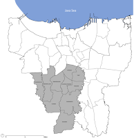 Peta Kecamatan Jakarta Selatan