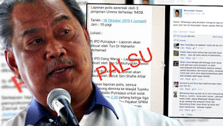 Dakwaan Tun M buat laporan polis, palsu